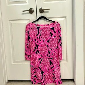 Lilly Pulitzer XS Navy Blue & Pink SPF dress